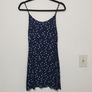 Forever 21 Blue White Polka Dot Mini Dress Medium